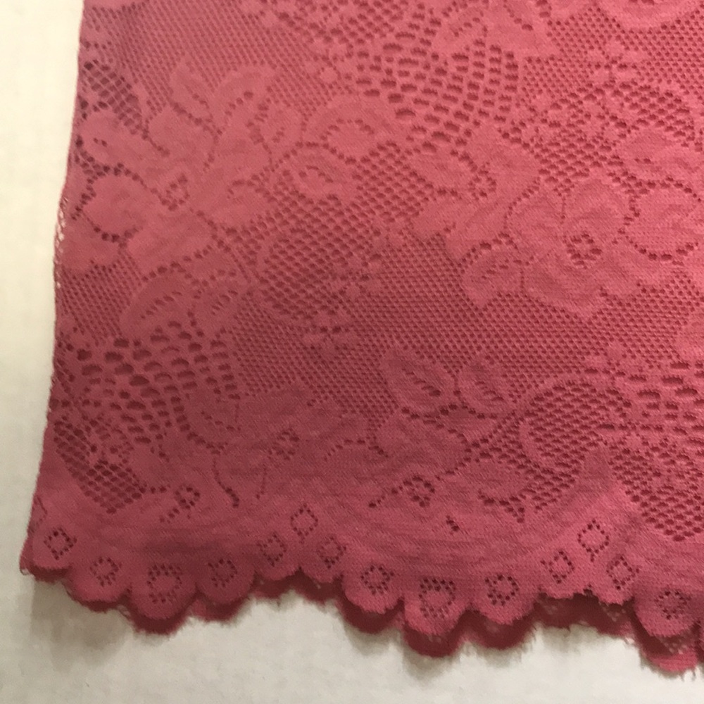 Isaac Mizrahi pink lace dress salmon stretch - Picture 3 of 6